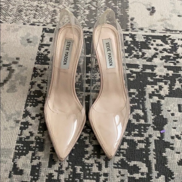 steve madden vegas clear pumps